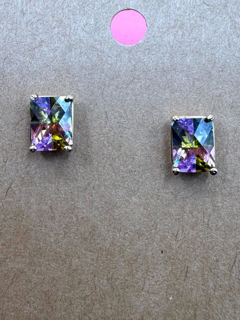 14K Gold Watermelon Tourmaline Earrings